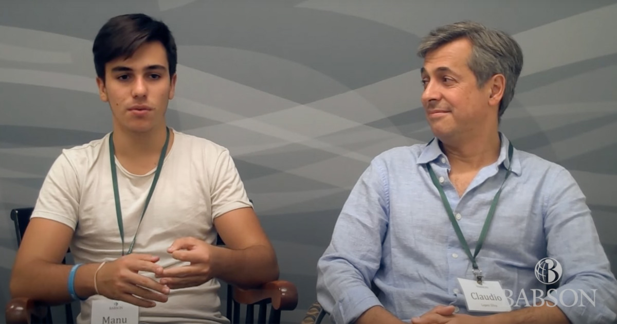 Father and son in interview